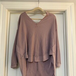 We The Free Dusty Purple Ribbed Knit